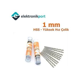 Elektronikport 1 mm Hss Yüksek Hız Çelik Matkap Ucu