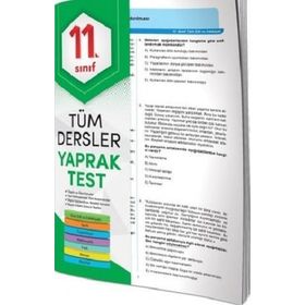 Element Yayınları 11. Sınıf Tüm Dersler Yaprak Test