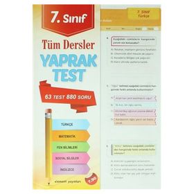 Element Yayınları 7. Sınıf Tüm Dersler Yaprak Test