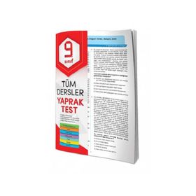 Element Yayınları 9. Sınıf Tüm Dersler Yaprak Test