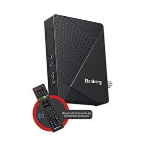 Elenberg Çanaklı Çanaksız Dahili Wi-Fi İnternet TV Destekli Bluetooth Kumandalı Full HD Uydu Alıcı