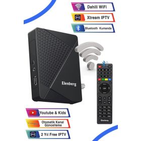 Elenberg Çanaklı Çanaksız Dahili Wi-Fi İnternet TV Destekli Bluetooth Kumandalı Full HD Uydu Alıcı