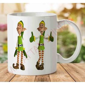 Elf Png Baskılı Kupa Bardak