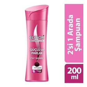 Elidor 200 ml Güçlü Parlak 2 in 1 Şampuan