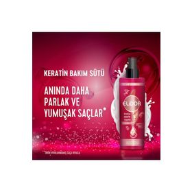 Elidor 200 ml Saçın Keratin Tabakasını Besleyici ve Güçlendirici Keratin Saç Bakım Sütü