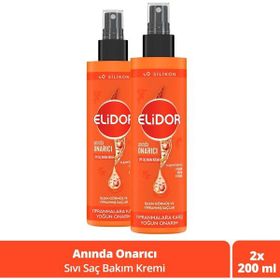 Elidor 2x200 ml Superblend Anında Onarıcı C Vitamini Keratin Seramid Sıvı Saç Bakım Kremi