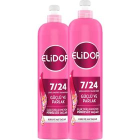 Elidor 2x240 ml 7/24 Şekillendirici Güçlü Parlak Kuru ve Mat Saçlar Saç Bakım Kremi