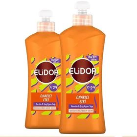 Elidor 2x265 ml 7 24 Şekillendirici Onarıcı Etki Keratin Çay Ağacı Yağı Saç Bakım Kremi