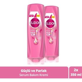 Elidor 2x350 ml Superblend Güçlü ve Parlak E Vitamini Makademya Yağı Keratin Serum Saç Bakım Kremi