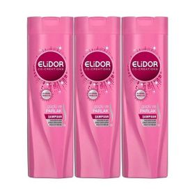 Elidor 3x185 ml Canlı ve Parlak Şampuan