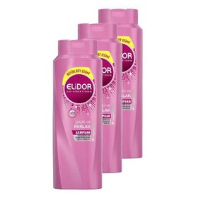 Elidor 3x650 ml Güçlü Ve Parlak Saç Bakım Şampuanı