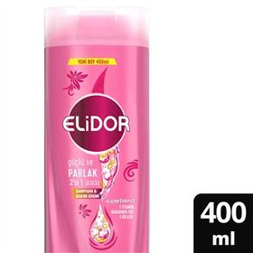 Elidor 400 ml Güçlü ve Parlak 2 si 1 Arada Şampuan Bakım Kremi
