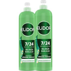 Elidor 7/24 Belirgin Bukleler 2x240 ml Dalgalı Kıvırcık Saçlar Şekillendirici Saç Bakım Kremi