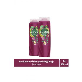 Elidor Avokado ve Üzüm Çekirdeği 2x500 ml Şampuan