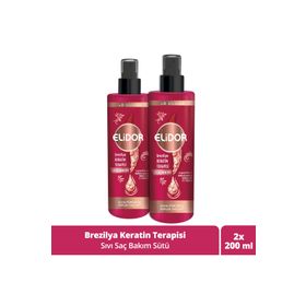 Elidor Brezilya Keratin Terapisi 2x200 ml Sıvı Saç Bakım Sütü