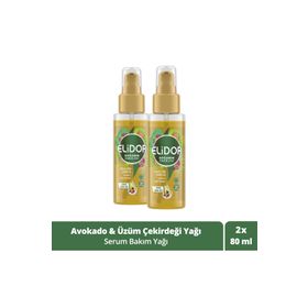 Elidor Doğanın Enerjisi Avokado ve Üzüm Çekirdeği Yağı 80ml X 2 Adet Serum Saç Bakım Yağı