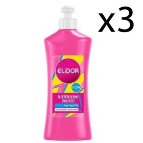 Elidor Elektriklenme Önleyici 3x265 ml Saç Kremi