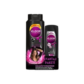 Elidor Esmer Parlaklık 550 ml Şampuan ve 200 ml Sıvı Saç Kremi