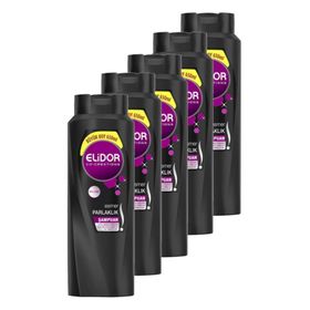 Elidor Esmer Parlaklık 5x650 ml Şampuan