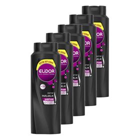 Elidor Esmer Parlaklık 5x650 ml Şampuan