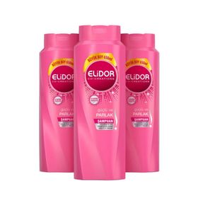 Elidor Güçlü Parlaklık 3x650 ml Şampuan