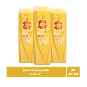Elidor İpeksi Yumuşaklık 3x400 ml Şampuan