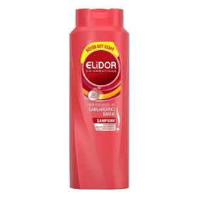Elidor Renk Koruyucu Ve Canlandırıcı Vitamin E Badem Yağı Keratin 650 ml Superblend Saç Bakım Şampuanı