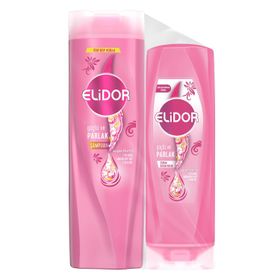 Elidor Superblend Güçlü ve Parlak 400 ml Saç Bakım Şampuanı+200 ml Serum Bakım Kremi
