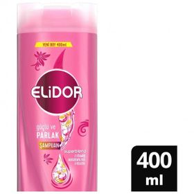 Elidor Superblend Güçlü ve Parlak E Vitamini Makademya Yağı Kolajen 400 ml Saç Bakım Şampuanı