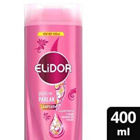 Elidor Superblend Güçlü ve Parlak E Vitamini Makademya Yağı Kolajen 400 ml Saç Bakım Şampuanı