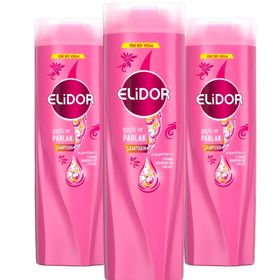 Elidor Superblend Makademya Yağı Güçlü ve Parlak 3x325 ml Şampuan
