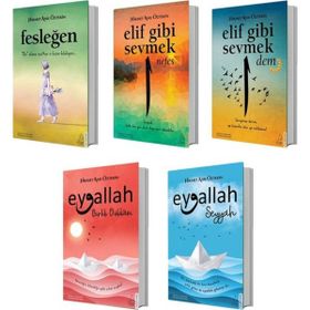 Elif Gibi Sevmek Nefes-Dem - Eyvallah Seyyah-Birlik Dükkanı - Fesleğen - 5 Kitap Set - Hikmet Anıl Öztekin