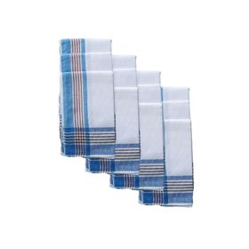 Elif Mira 12'li 30x30 cm Pamuklu Şah El Cep Yaka Kumaş Mendil