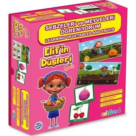 Elif'in Düşleri Meyve Ve Sebzeleri Öğreniyorum - Kolektif
