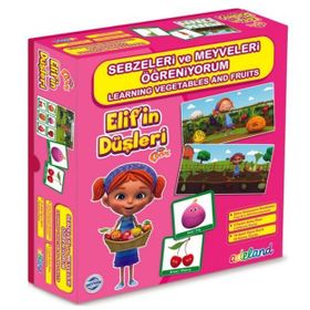 Elif'in Düşleri Meyve Ve Sebzeleri Öğreniyorum - Kolektif