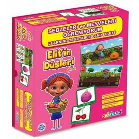 Elif'in Düşleri Meyve Ve Sebzeleri Öğreniyorum - Kolektif