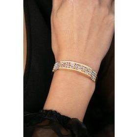 Elika Silver 3 Renk Dorika Toplu 925 Ayar Kadın Gümüş Bileklik