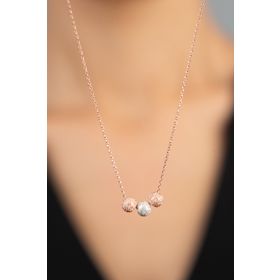 Elika Silver 925 Ayar 3 Toplu Kadın Gümüş Kolye