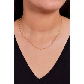 Elika Silver 925 Ayar Bağlantılı Kalpler Model Gold Kadın Gümüş Kolye