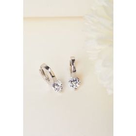 Elika Silver 925 Ayar Gümüş Kalp Küpe