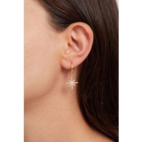 Elika Silver 925 Ayar Gümüş Kutup Model Küpe