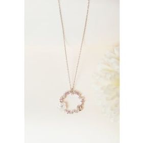 Elika Silver 925 Ayar Gümüş Sedefli Çiçek Kolye