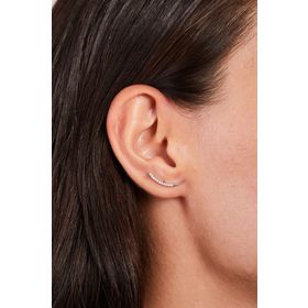 Elika Silver 925 Ayar Gümüş Zirkon Taşlı Küpe