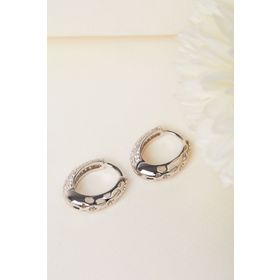 Elika Silver 925 Ayar Gümüş Zirkon Taşlı Tasarım Küpe