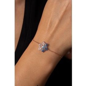 Elika Silver 925 Ayar Kar Tanesi Model Kadın Gümüş Bileklik