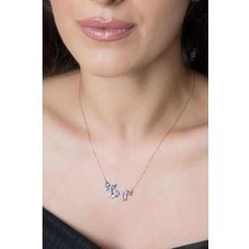 Elika Silver 925 Ayar Kelebek Model Rose Kaplama Kadın Gümüş Kolye