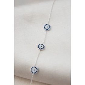 Elika Silver 925 Ayar Nazar Model Kadın Gümüş Bileklik