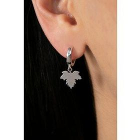 Elika Silver 925 Ayar Sallantılı Yaprak Model Kadın Gümüş Küpe