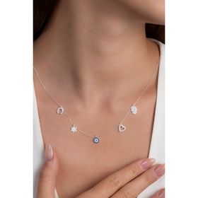 Elika Silver 925 Ayar Şans Model Kadın Gümüş Kolye