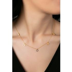 Elika Silver 925 Ayar Şans Model Kadın Gümüş Kolye